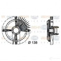 Вискомуфта HELLA 8mv376732161 Q348FY 49975 _BEHR HELLA SERVICE_