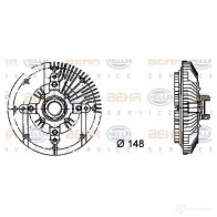 Вискомуфта HELLA TBQ67 8mv376732321 49986 _BEHR HELLA SERVICE_