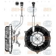 Вискомуфта HELLA 8mv376907141 4045621515010 016H F 50229 - Изображение 2
