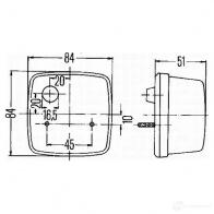 Комбинированный фонарь заднего освещения HELLA E1 31453 026068 17704 2st003014141 - Изображение 2