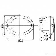 Комбинированный фонарь заднего освещения HELLA 2sd343130011 E4 10203 Agroluna 17433 - Изображение 2