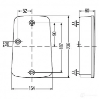 Комбинированный фонарь заднего освещения HELLA 2vp998233281 E4 10162 SH24S 18365 - Изображение 2