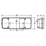 Задний фонарь HELLA E4 377 2SK 003 567-331 17581 E4 23215 - Изображение 2