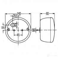 Задний фонарь HELLA 17313 026125 E12 7146 2SD 001 685-231 - Изображение 2