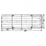 Комбинированный фонарь заднего освещения HELLA X090F E17 9301 17376 2sd004460011 - Изображение 2