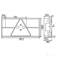 Комбинированный фонарь заднего освещения HELLA E17 418 E17 0005 17906 2vb341032111 - Изображение 2