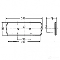 Комбинированный фонарь заднего освещения HELLA E1 53234 2sd001693011 E1 31436 17326 - Изображение 2