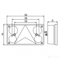 Задний фонарь HELLA 17995 LRRUM4J 2VD 340 400-451 E1 864 - Изображение 2