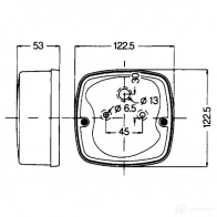 Комбинированный фонарь заднего освещения HELLA E8 71-27 2se997008001 17572 E8 71-26 - Изображение 2