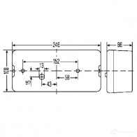 Комбинированный фонарь заднего освещения HELLA E6 450 2se007547011 026178 17564 - Изображение 2