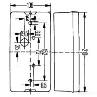 Комбинированный фонарь заднего освещения HELLA LRSZP39 E13 9385 17383 2sd006040137 - Изображение 2