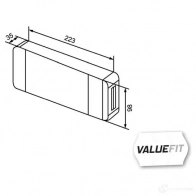 Комбинированный фонарь заднего освещения HELLA 2va357020011 E9 6134 FORM17S 17879 - Изображение 2
