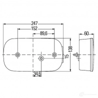 Комбинированный фонарь заднего освещения HELLA MONX8 2vb998232241 17929 E9 5447 - Изображение 2