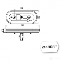 Комбинированный фонарь заднего освещения HELLA 2vp357017011 1HFYFU 18340 E9 6719 - Изображение 2