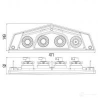Комбинированный фонарь заднего освещения HELLA 2vp012570031 20BQD6 18148 Caraluna X - Изображение 2