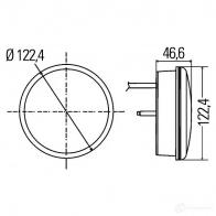 Задний фонарь HELLA 17469 E4 12371 2SD 344 200-071 E4 12658 - Изображение 2