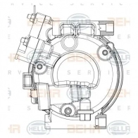Компрессор кондиционера HELLA X F9UE9 8fk351008151 1437476767 - Изображение 1