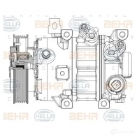 Компрессор кондиционера HELLA X F9UE9 8fk351008151 1437476767 - Изображение 5