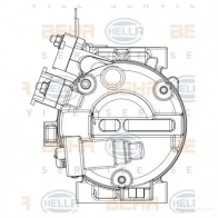Компрессор кондиционера HELLA RMXY 8 8fk351008141 1437476766