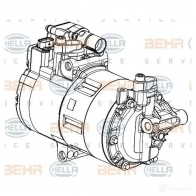 Компрессор кондиционера HELLA 1204602840 8fk351342061 GYXUT X 4045621519650 - Изображение 2