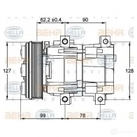 Компрессор кондиционера HELLA ABF5DS 40424 _BEHR HELLA SERVICE_ 8fk351113231