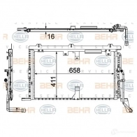 Радиатор кондиционера HELLA 8fc351302594 39176 NZ NGH 4045621513337 - Изображение 2
