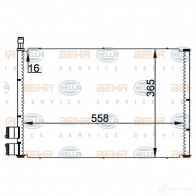 Радиатор кондиционера HELLA 8fc351300354 _BEHR HELLA SERVICE_ 38955 V5RVP2