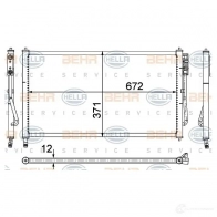 Радиатор кондиционера HELLA 8fc351037474 4045621513344 SX BYG 38804 - Изображение 2