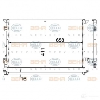 Радиатор кондиционера HELLA 8fc351300304 8X JF6T 4045621513368 38947 - Изображение 2