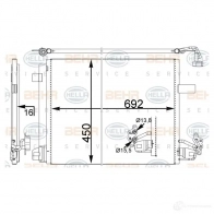 Радиатор кондиционера HELLA 03OHYK 8fc351343131 39627 _BEHR HELLA SERVICE_ - Изображение 2