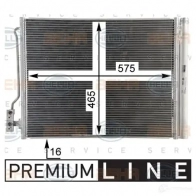 Радиатор кондиционера HELLA 8fc351008411 1437476223 IY5L Z7 - Изображение 2