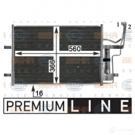 Радиатор кондиционера HELLA CK8BE _BEHR HELLA SERVICE_ 39650 8fc351343321 - Изображение 4