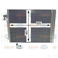 Радиатор кондиционера HELLA 4045621480592 6KV GX 39248 8fc351303634 - Изображение 4
