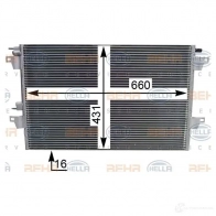 Радиатор кондиционера HELLA 8fc351301634 39092 4045621481780 6OM PY - Изображение 4