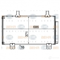 Радиатор кондиционера HELLA 8fc351310261 _BEHR HELLA SERVICE_ VTFTXS Honda Accord 8 (CW) Универсал 2.4 i (CW2) 201 л.с. 2008 – 2025