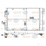 Радиатор кондиционера HELLA Opel Astra (H) 3 Хэтчбек 1.8 (L48) 125 л.с. 2004 – 2010 XM39B _BEHR HELLA SERVICE_ 8fc351301774