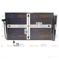 Радиатор кондиционера HELLA 4045621513375 39049 6I6 UK3 8fc351301334 - Изображение 4