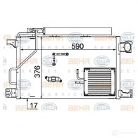 Радиатор кондиционера HELLA 39500 _BEHR HELLA SERVICE_ 8fc351317494 VHNO7Q