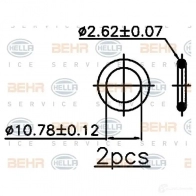 Радиатор кондиционера HELLA 8fc351318691 _BEHR HELLA SERVICE_ 39572 YL8WZ8 - Изображение 2
