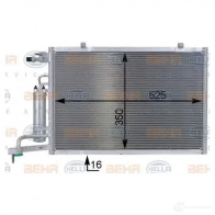 Радиатор кондиционера HELLA RUDZ4A 8fc351000401 38616 _BEHR HELLA SERVICE_ - Изображение 6