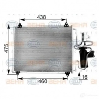 Радиатор кондиционера HELLA _BEHR HELLA SERVICE_ 8fc351038561 0QSMY 38878