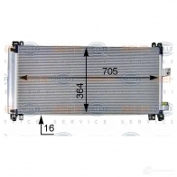 Радиатор кондиционера HELLA UMD1EU 39427 _BEHR HELLA SERVICE_ 8fc351309571 - Изображение 2