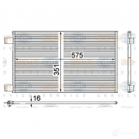 Радиатор кондиционера HELLA _BEHR HELLA SERVICE_ 98J4JIR 8fc351309161 39407 - Изображение 4