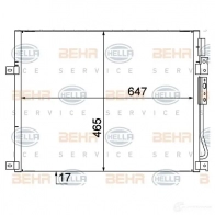 Радиатор кондиционера HELLA Y04LVY2 _BEHR HELLA SERVICE_ 39401 8fc351309111