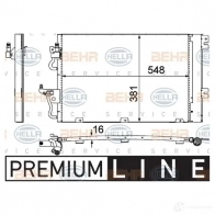 Радиатор кондиционера HELLA 39112 _BEHR HELLA SERVICE_ 8fc351301761 07CY2 - Изображение 2