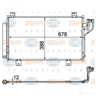 Радиатор кондиционера HELLA 39763 8fc351344604 4045621474614 EZQ 56S - Изображение 2
