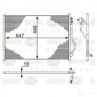Радиатор кондиционера HELLA _BEHR HELLA SERVICE_ 8fc351000391 SVVX7 1204565676 - Изображение 2