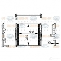 Радиатор кондиционера HELLA _BEHR HELLA SERVICE_ 9QS7N 8fc351037071 38764