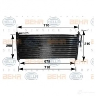 Радиатор кондиционера HELLA _BEHR HELLA SERVICE_ 38637 XT6Z0B 8fc351035021