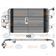 Радиатор кондиционера HELLA TCSZF 8fc351036384 _BEHR HELLA SERVICE_ 38724 - Изображение 9